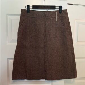 Banana Republic Brown A-Line Knee-Length Skirt